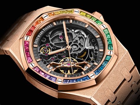 audemars piguet royal oak rose gold rainbow|audemars piguet royal oak manual.